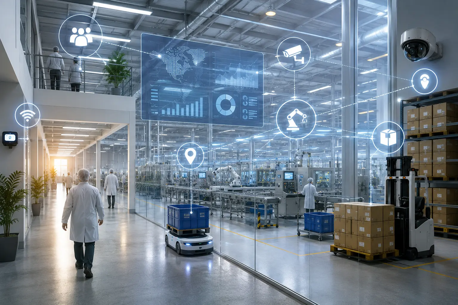 AI and IoT enabled pharmaceutical contract manufacturing facility