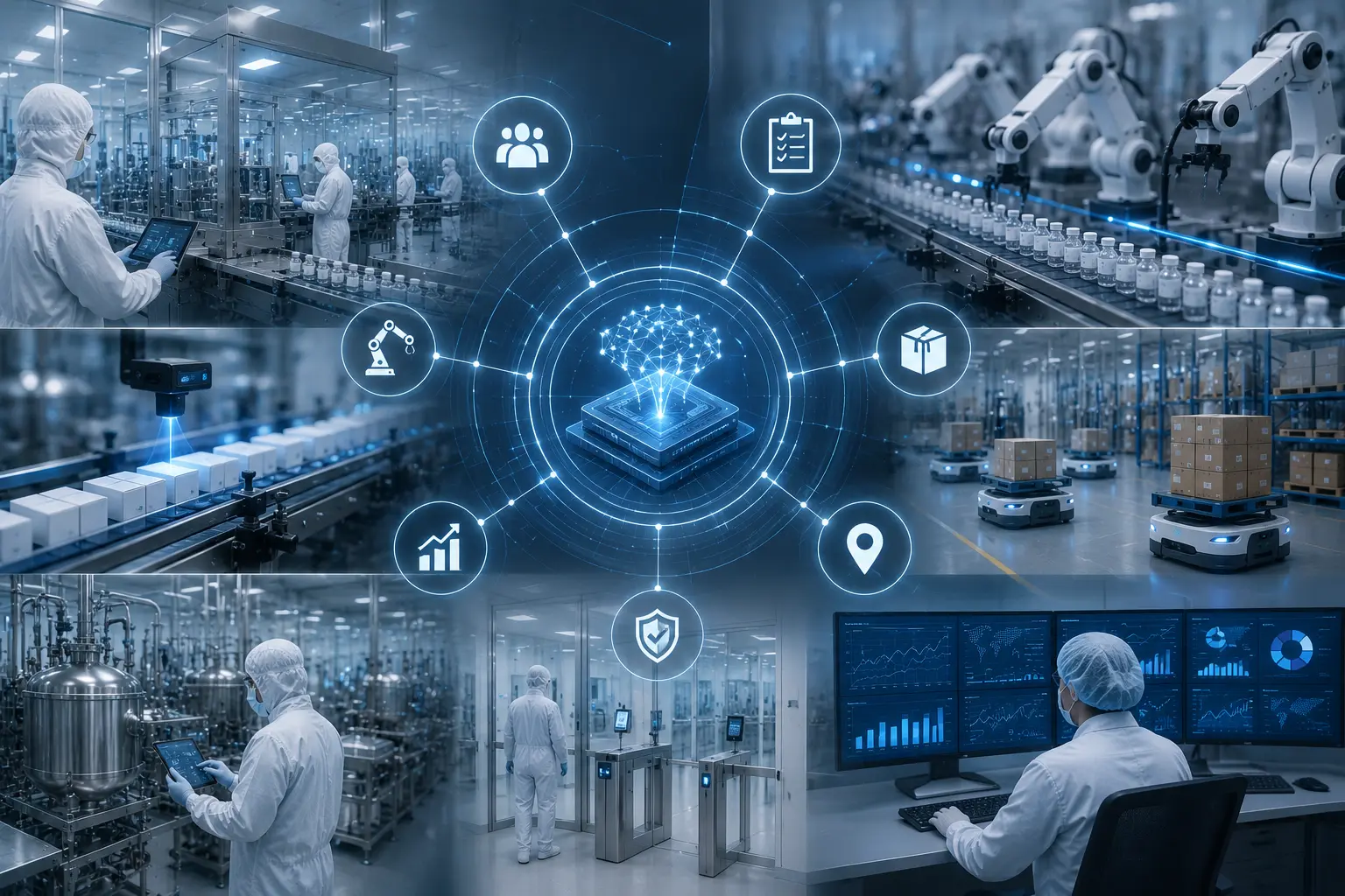 AI and IoT applications for pharmaceutical contract manufacturing