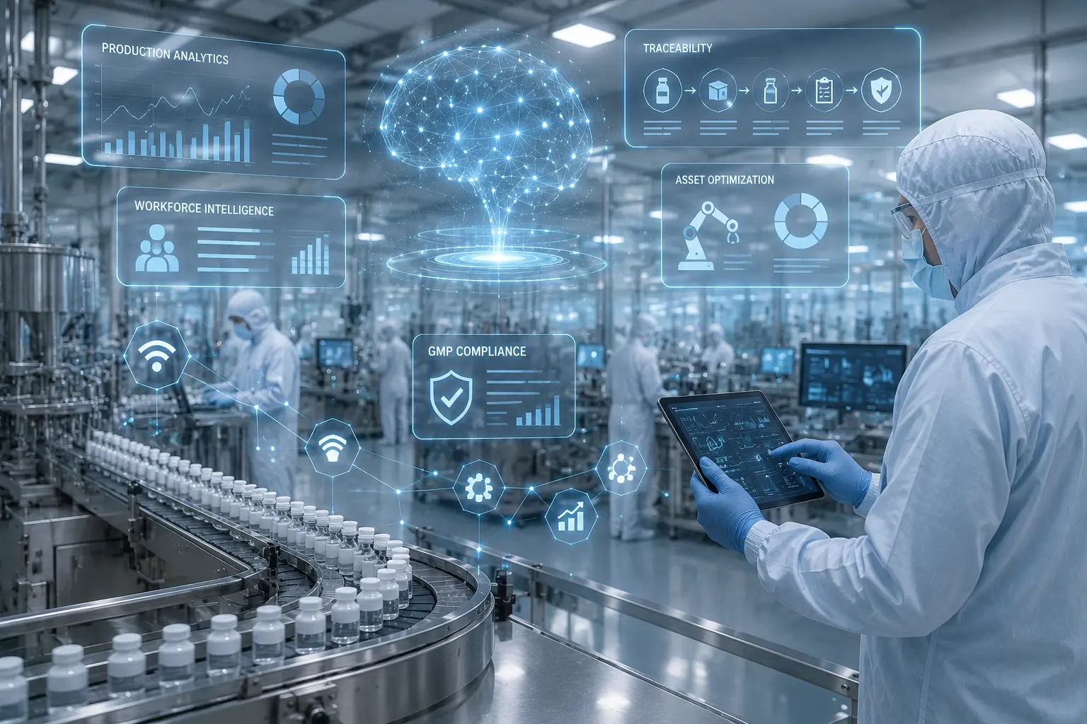 AI function for AIoT-enabled pharmaceutical contract manufacturing operations
